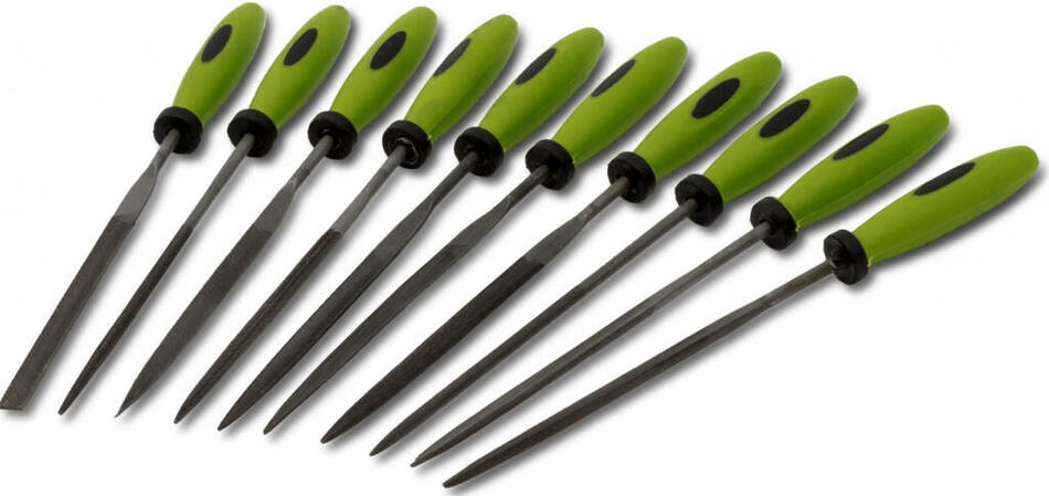 Pilníky jehlové s plastovou rukojetí, sada 10ks, 150mm EXTOL-CRAFT