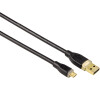 Hama micro USB 2.0 kabel, typ A - micro B, 0,75m, černý