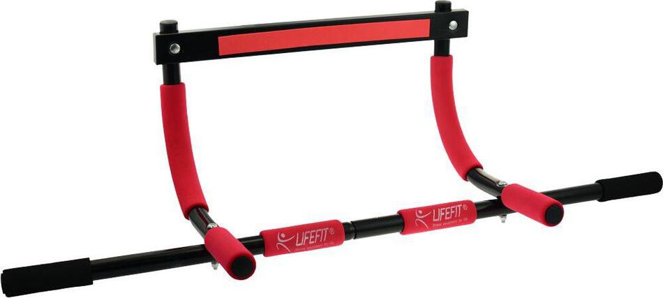 Hrazda Lifefit PLUS samovzpěrná závěsná, černo-červená