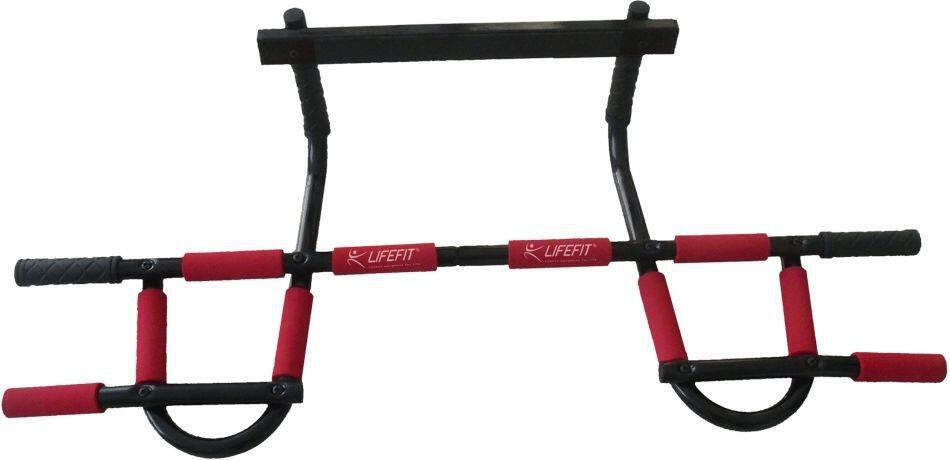 Hrazda Lifefit TOP samovzpěrná závěsná, černo-červená