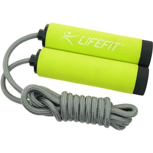 Švihadlo Lifefit SOFT ROPE 280cm, zelené