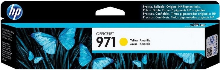 Inkoustová náplň HP 971, 2 500 stran - žlutá