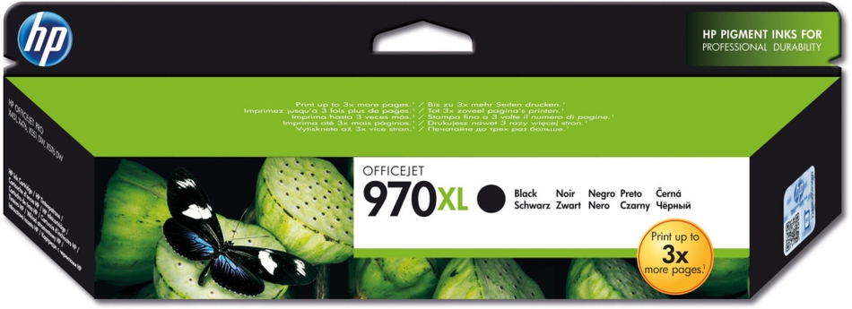 HP Inc. HP 970XL Black Ink Cart, CN625AE (9,200 pages)