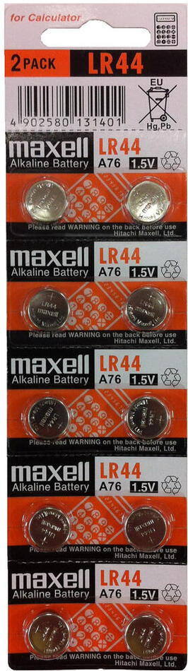 Baterie Maxell LR 44 10BP (5x2) A76
