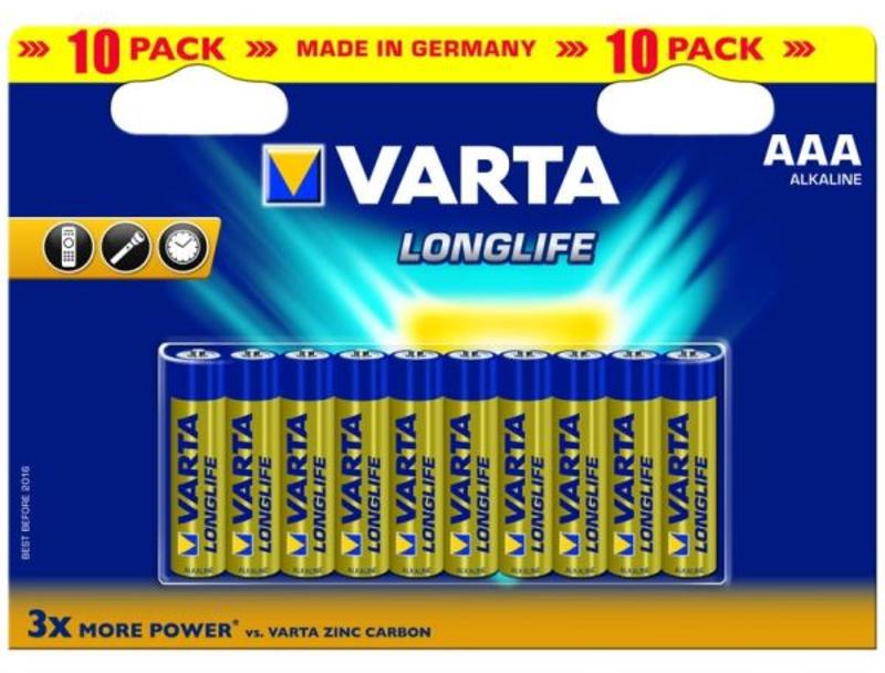 SUPER AKCE - Baterie Varta LR03 ALKALINE LONGLIFE