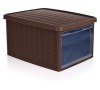 Multifunkční ratan box 15L tmavě hnědý