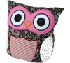 Plyšová hračka ALBI Hooty - sova patchwork růžová
