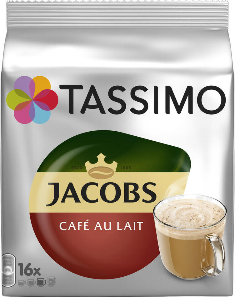 Kapsle Tassimo Jacobs Krönung Cafe Au Lait 16ks