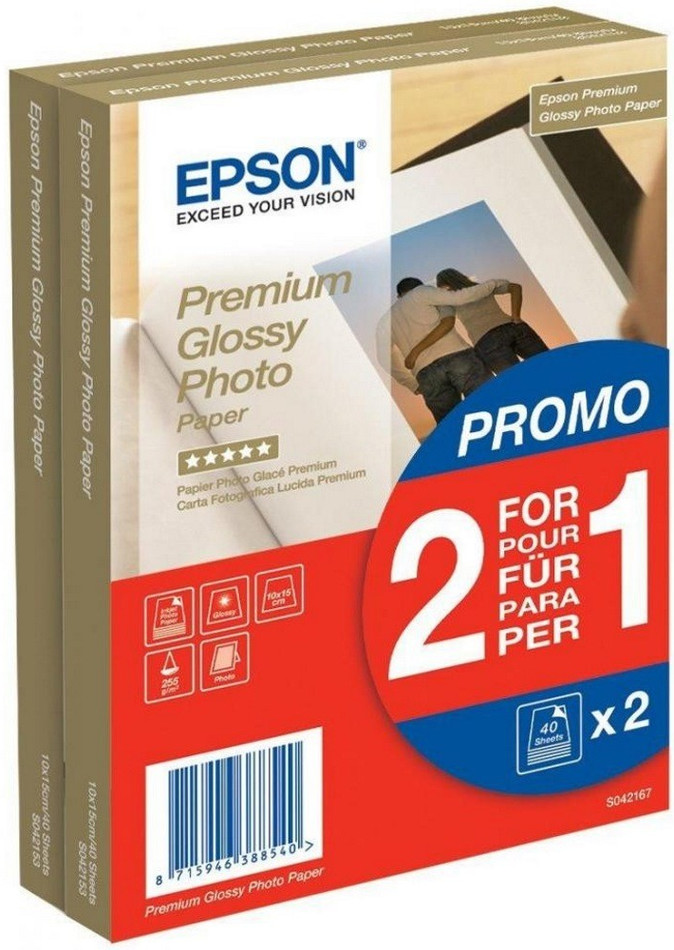 Fotopapír Epson Premium Glossy Photo 10x15, 225g, 80 listů