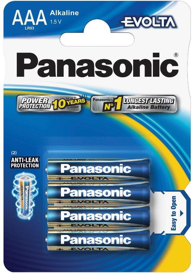 Baterie Panasonic LR03 4BP AAA Evolta