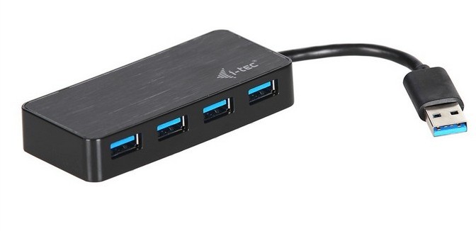 USB Hub i-Tec USB 3.0 4 porty, s funkcí rychlonabíjení