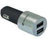 Adaptér do auta GoGEN CH 20, 2x USB,  černo-stříbrná barva