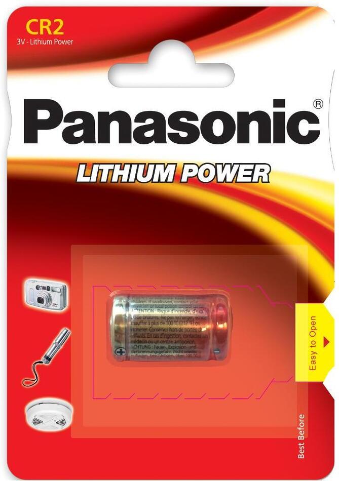 Baterie lithiová Panasonic CR2, blistr 1ks