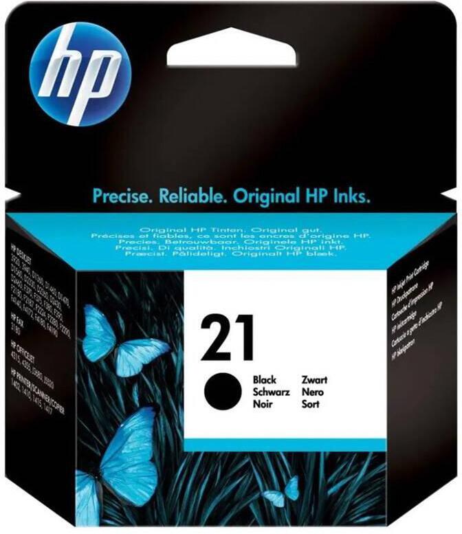 Inkoustová náplň HP 21, 150 stran - černá