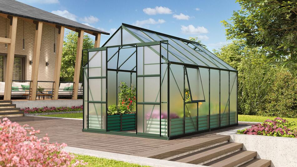 Skleník VITAVIA URANUS 9900 PC 4 mm zelený LG586