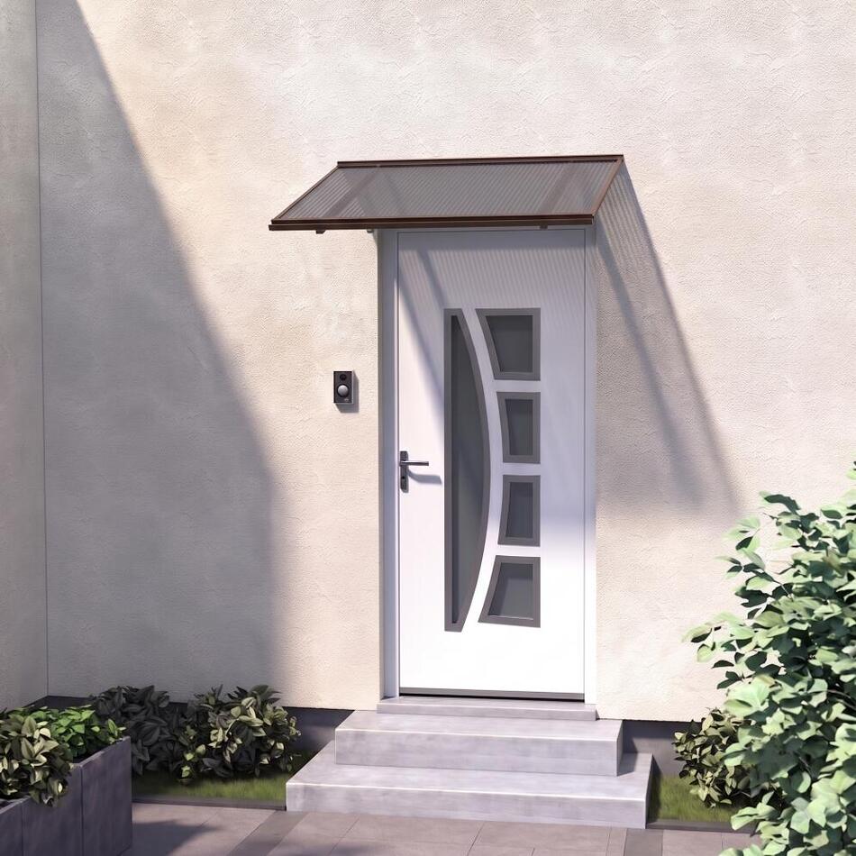 Stříška nad dveře LANITPLAST MELES 120/85, hnědá LG653