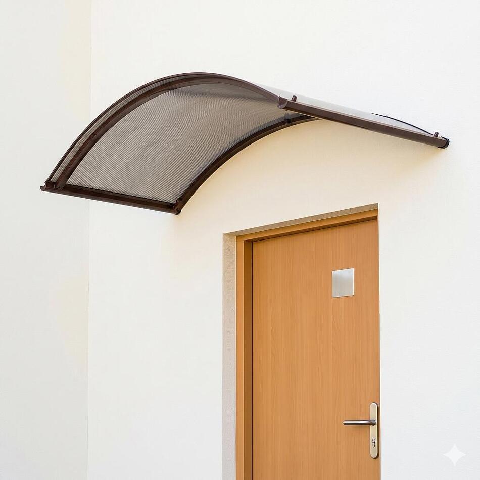 Stříška nad dveře LANITPLAST TOPAZ 130/70 hnědá LG709