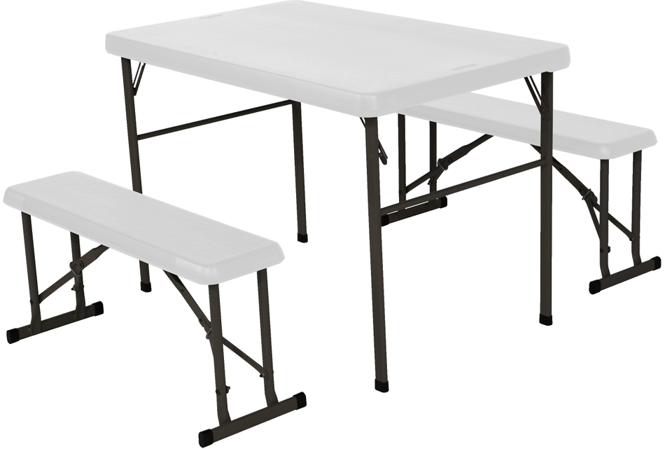 Campingový stůl + 2x lavice LIFETIME 80353 / 80352 LG961