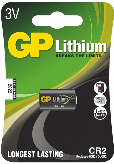 Baterie lithiová GP CR2, blistr 1ks