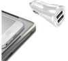 Adaptér do auta Celly 2x USB, 2,1A - bílý
