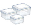 Dóza Tescoma FRESHBOX 3 ks, 1,2; 2,0; 3,0 l, čtvercová
