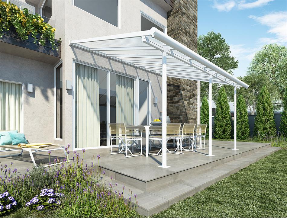 Akce Palram Sierra 4200 bílá 3 x 4,25, hliníková (montovaná) pergola