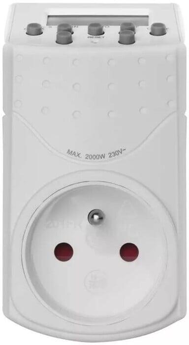 Emos časovač – digitální spínací zásuvka IP20 (P5506)