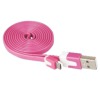 USB kabel 2.0 A/M - micro B/M 1m růžový