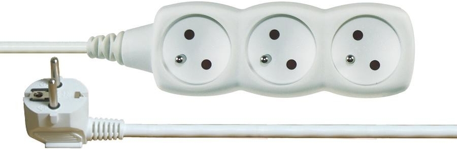 Prodlužovací kabel Emos P0315, 3 zásuvky, 5m, bílý