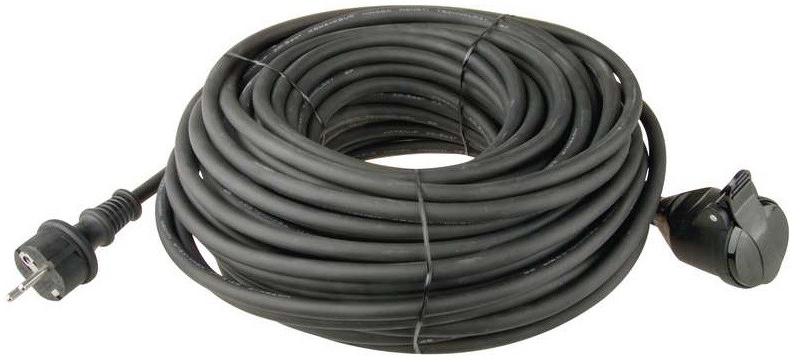 Prodlužovací kabel gumový Emos P01730, spojka, 30m, 3× 1,5mm2