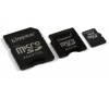 Paměťová karta Kingston Micro SD 2GB + adaptér SD a mini SD
