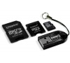 Paměťová karta SD Micro Kingston HC 8GB + 2 adaptéry + čtečka microSD