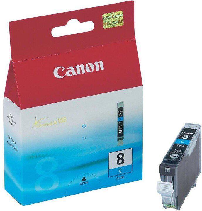 Inkoustová náplň Canon CLI-8C, 420 stran originální - modrá