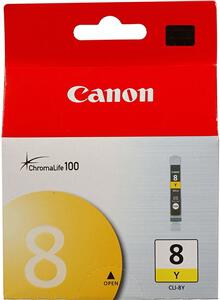 Inkoustová náplň Canon CLI-8Y, 420 stran originální - žlutá