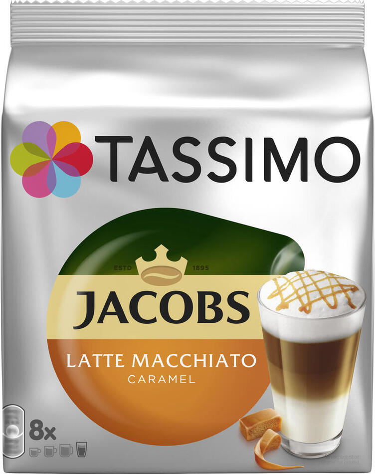 Kávové kapsle Tassimo Jacobs LATTE MACCHIATO CARAMEL