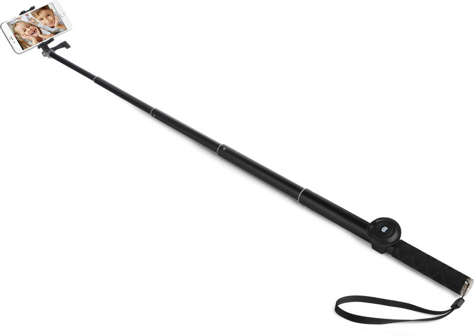 Selfie tyč GoGEN 4 teleskopická, bluetooth černá (GOGBTSELFIE4B)