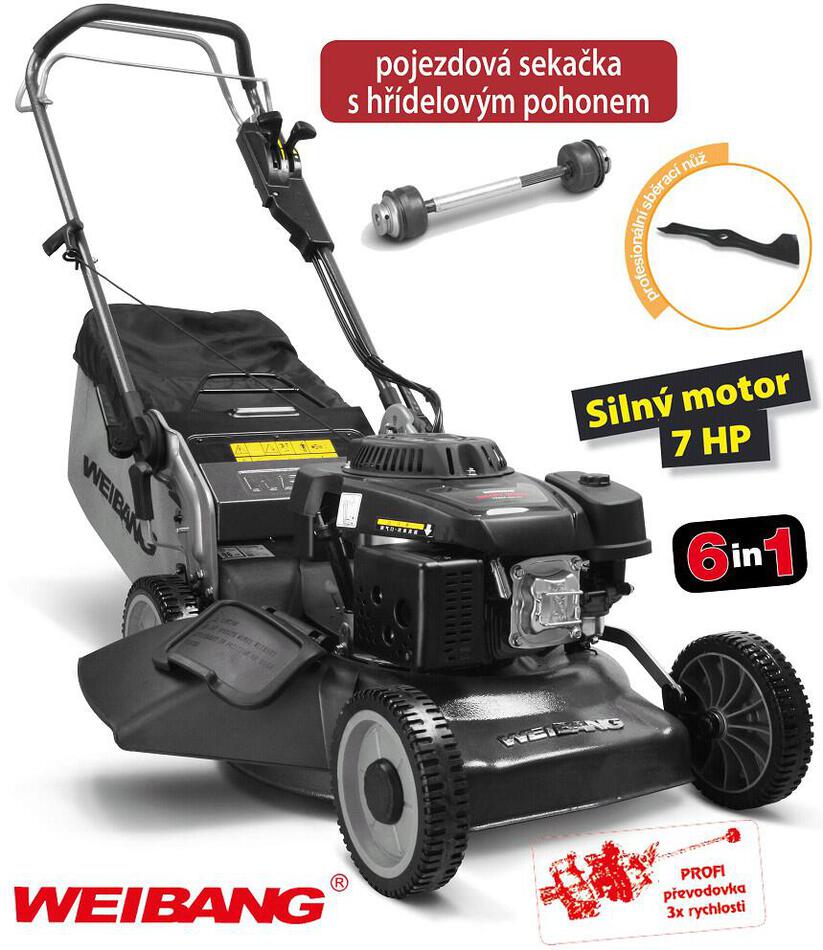 Benzínová sekačka Weibang WB 507 SCV 6IN1