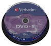 Disk DVD+R VERBATIM 4,7GB 16x 10-cake