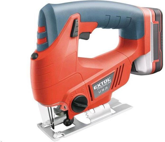 Přímočará pila aku, 1x1.5Ah, 18V Li-ion, EXTOL 8891113 EXTOL-PREMIUM