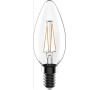 Žárovka LED Tesla Crystal Retro svíčka, 3,2W, E14, teplá bílá