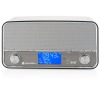 Radiopřijímač DAB GoGEN DAB 12 BT, černý/stříbrný