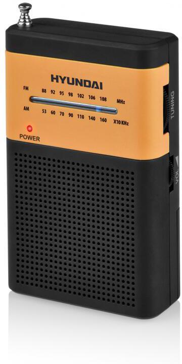 Radiopřijímač Hyundai PPR 310 BO, černý/oranžový