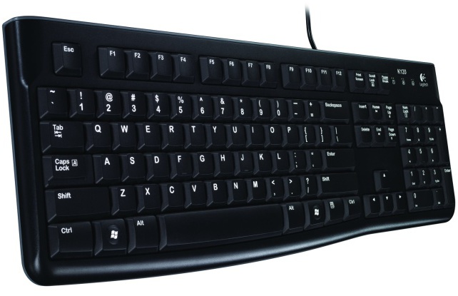 Klávesnice Logitech K120 CZ, černá (920-002641)