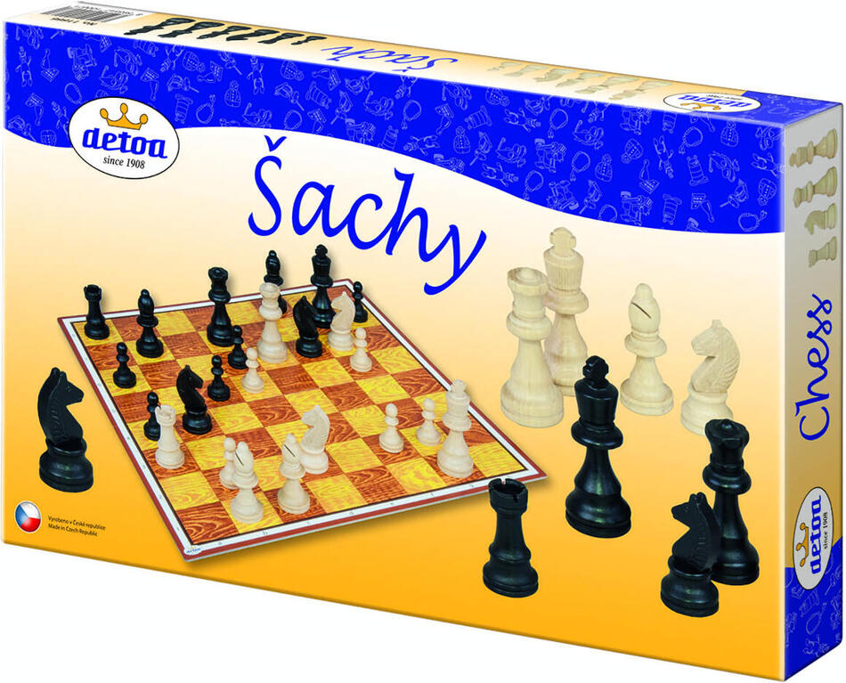 Společenská hra Detoa Šachy dřevěné figurky