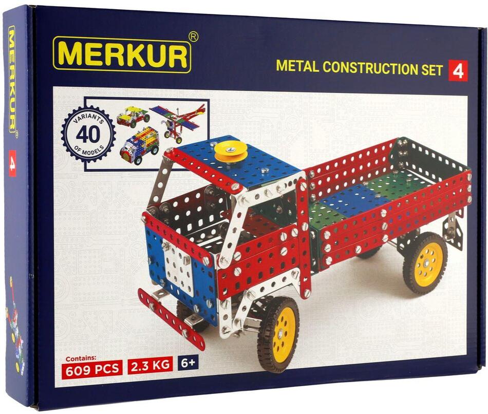 Stavebnice Merkur Toys 4, 40 modelů, 602 ks