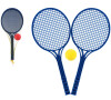 LORI Soft tenis plast barevný 53cm+míček v síťce