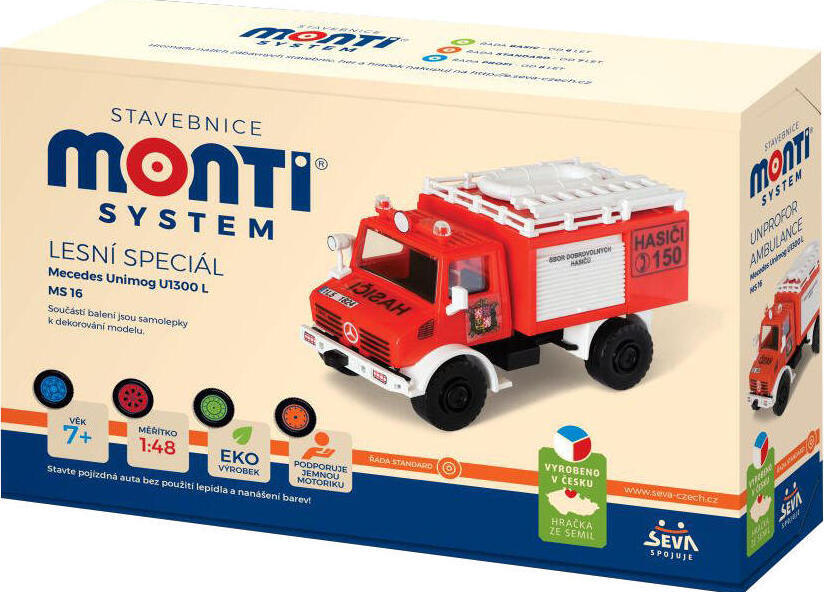 Stavebnice Seva Monti System MS 16 - Lesní speciál Fire Brigade 1:48