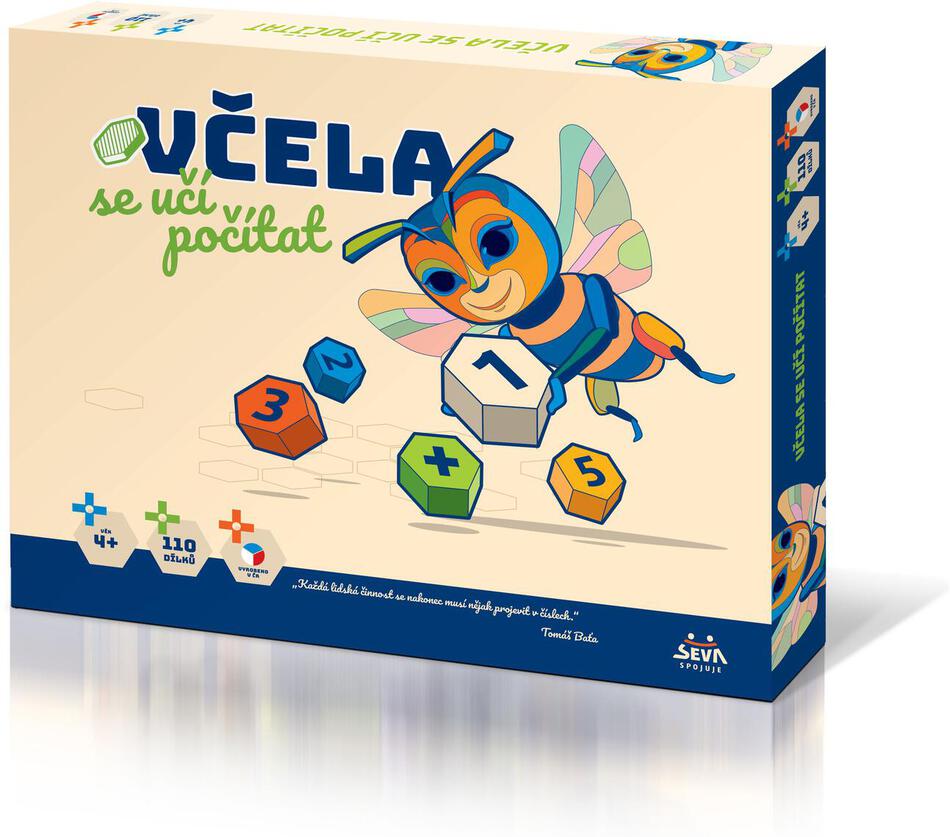 Mozaika Seva Včela se učí počítat 110 ks 4+