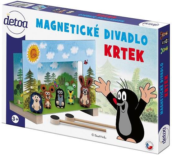 Dřevěné magnetické divadlo Detoa Krtek s figurkami