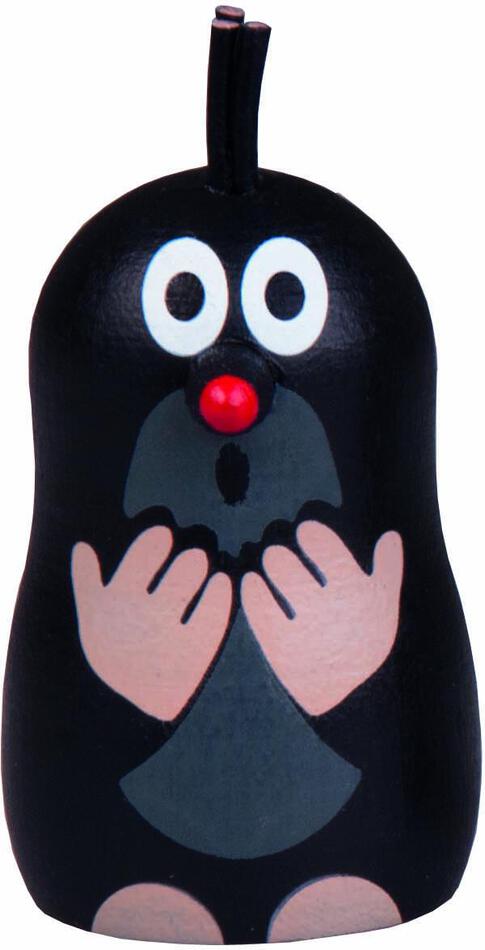 Dřevěná figurka Detoa Krtek magnet udivený, dřevo 5 cm